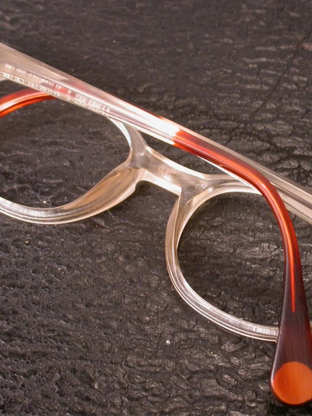 WOOW Trust Me Clear Amber Designer Eyeglasses Frames Made in Italy